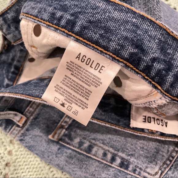 AGOLDE Parker Vintage Cut Off Denim Jean Shorts 26 - Picture 6 of 7